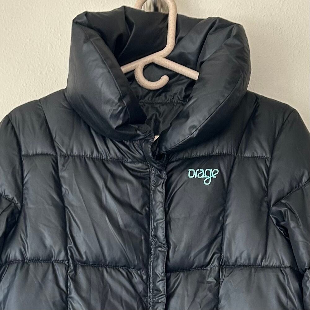 Orage Reversible Puffer Ski Jacket Mid Length Out… - image 3